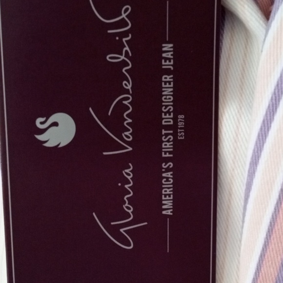 Amanda Colorful Striped Capri Size 22W. - Picture 6 of 7